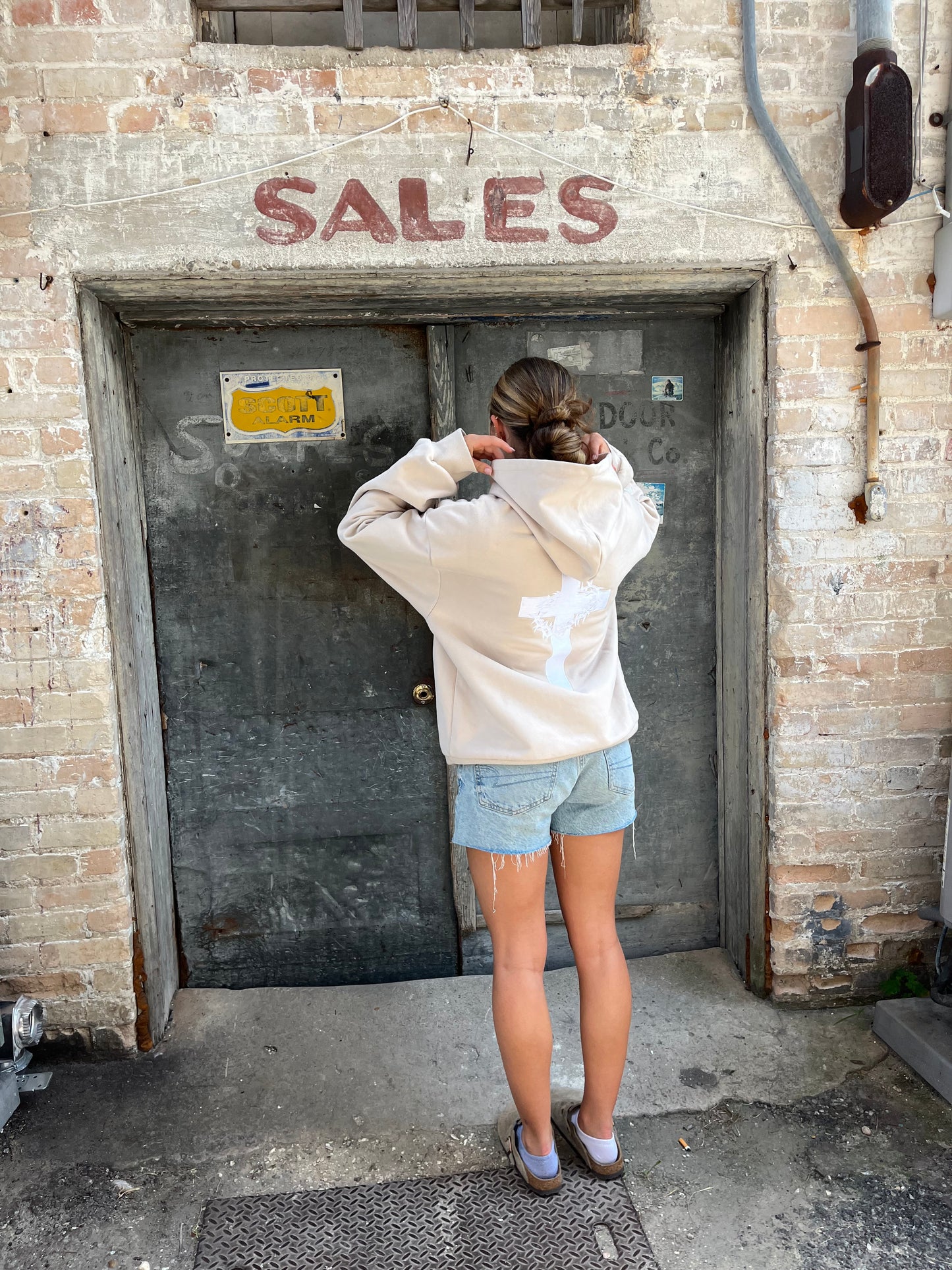 Trust in God tan hoodie