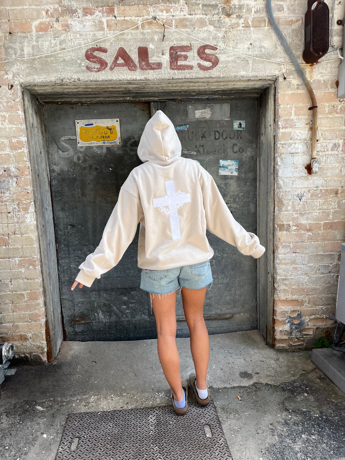 Trust in God tan hoodie