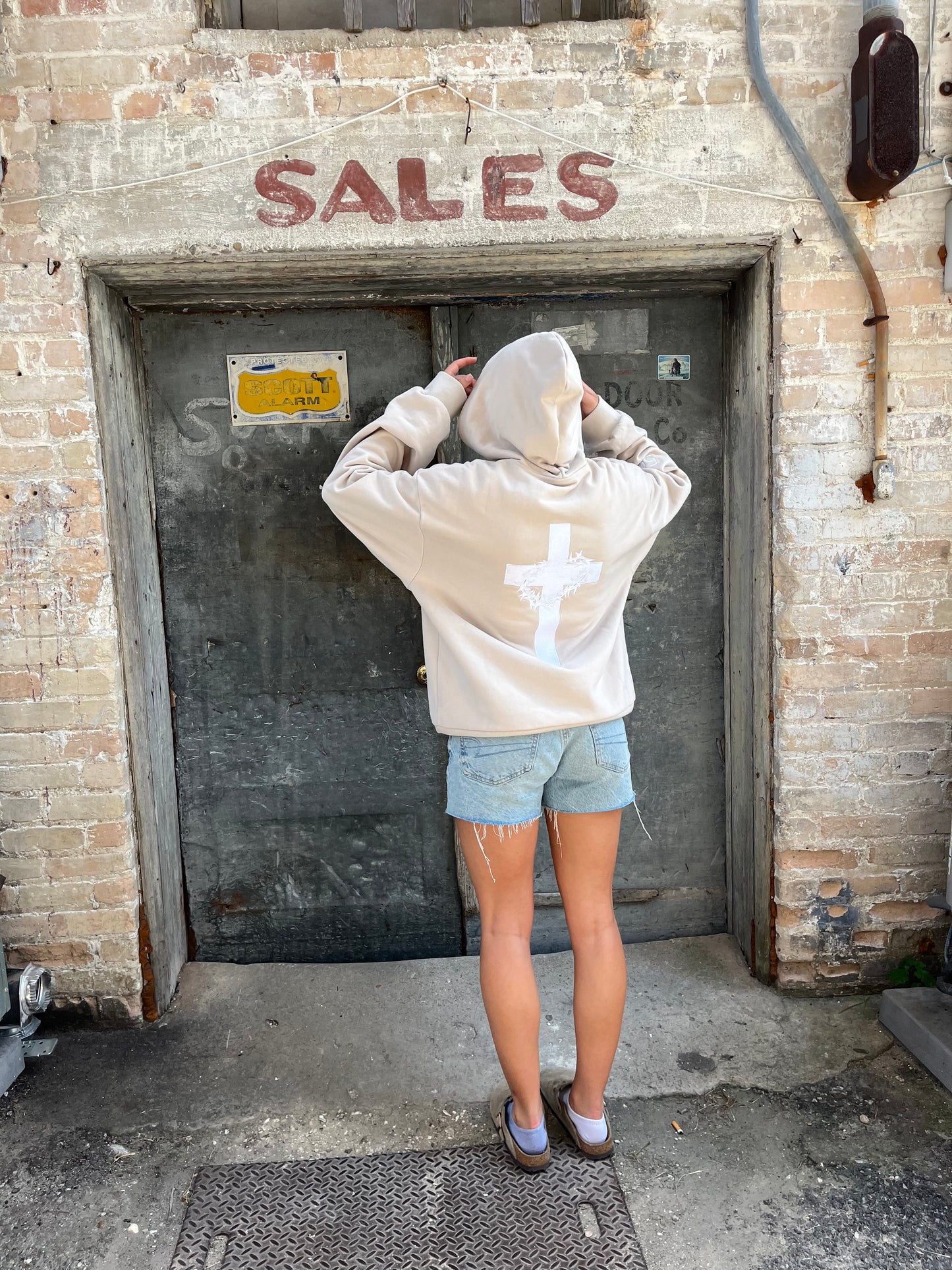 Trust in God tan hoodie
