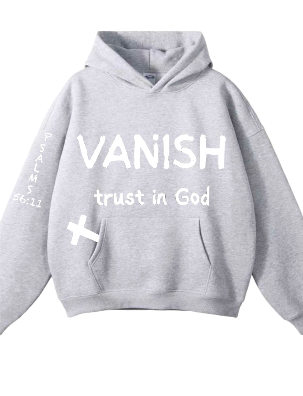 Trust In  God grey Hoodie